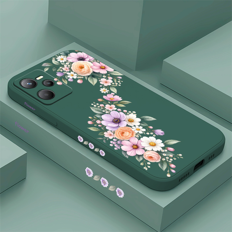Oppo A78 - Funda para teléfono con diseño floral