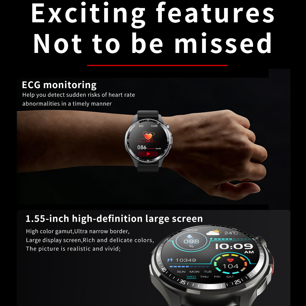 Reloj inteligente para hombres - Fall Detection Watch reseña y precio